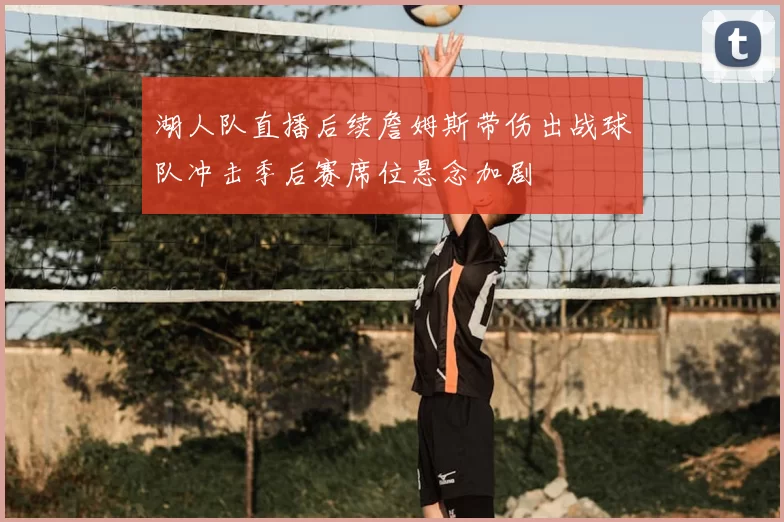 湖人队直播后续詹姆斯带伤出战球队冲击季后赛席位悬念加剧